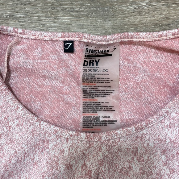 Pink Gymshark Cropped Keyhole Workout LongSleeve Top Small - Picture 5 of 9